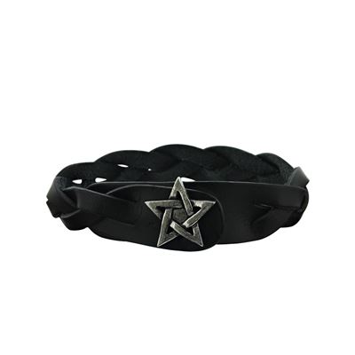 Bracelet tressé Alchemy Gothique : Pentagramme