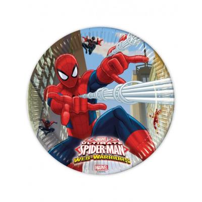 Assiettes Spiderman (x8)