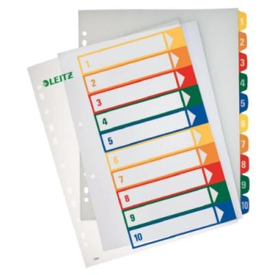 Leitz intercalaires touches imprimées 1-10 1293-00-00