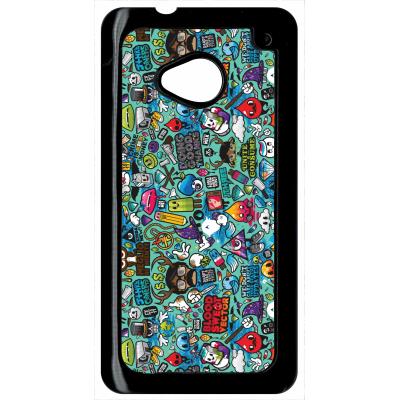 Coque HTC m7 pop art retro