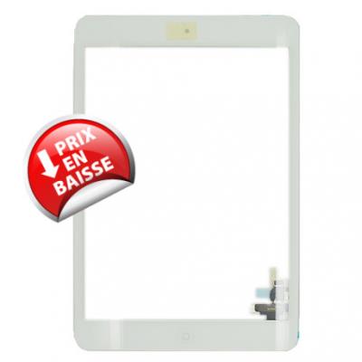 iPad Mini Vitre tactile BLANC PREMIUM