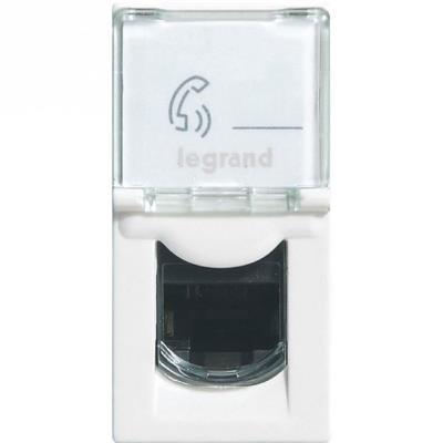 Legrand LEG99645 Prise RJ45 informatique téléphone 1 module à composer Mosaic