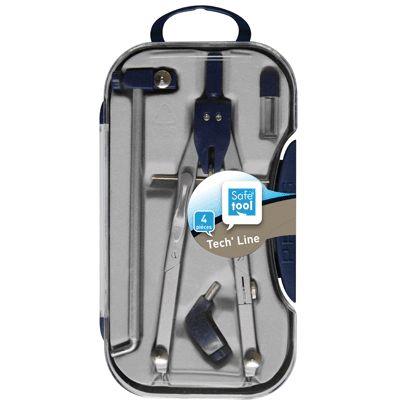 Coffret compas balustre métal 3 pièces