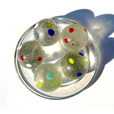 2 Billes OLD GALACTIKA - Boulard en verre par MaRecreation - Bille de 35 mm - Bille en verre