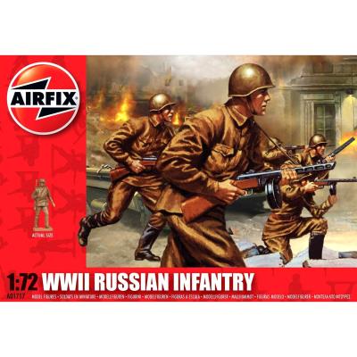 Figurines 2ème guerre mondiale : infanterie russe airfix