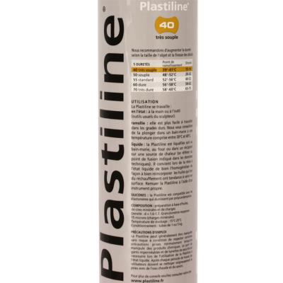 Plastiline dureté 40 5 kg Gris