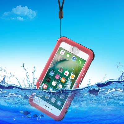 Coque en TPU REDPEPPER 6m étanche pour iPhone 7 plus - IP68 Dust- Rose