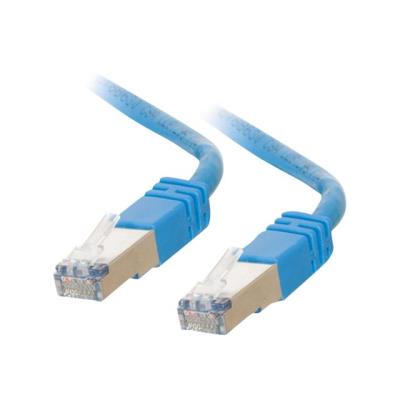 C2G Cat5e Booted Shielded (STP) Network Patch Cable - verbindingskabel - 2 m - blauw