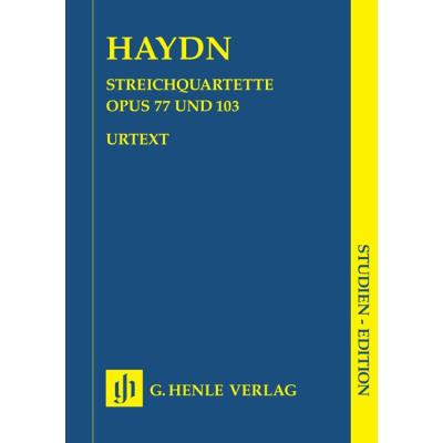 Partitions classique HENLE VERLAG HAYDN J. - STRING QUARTETS VOLUME XI, OP. 77 AND OP. 103 Ensemble à cordes