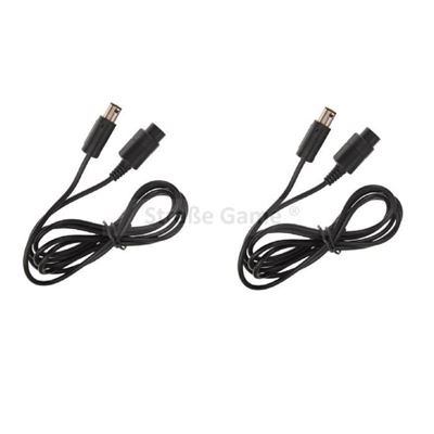 2 x Câble d'extension - rallonge pour manette Nintendo GameCube NGC - 1,8 mètre