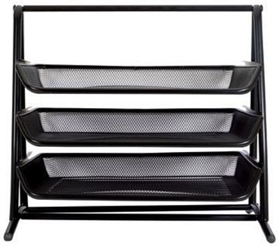 Ensemble de bureau fashion 5 pièces en métal extrudé ajouré noir