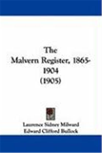 The Malvern Register, 1865-1904 (1905)