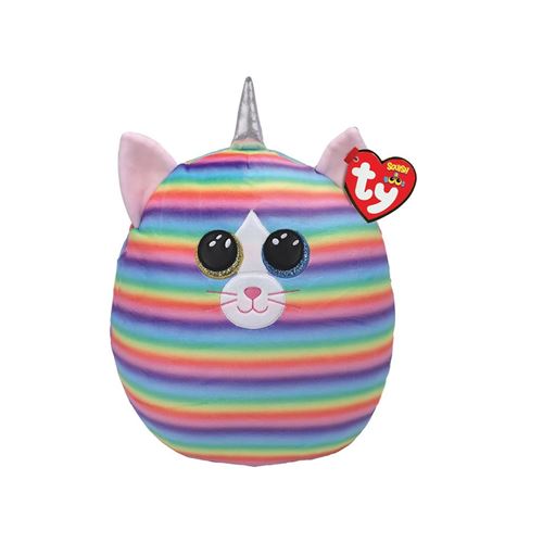 Ty Multicolore Peluche Squish A Boos Small Heather Chat