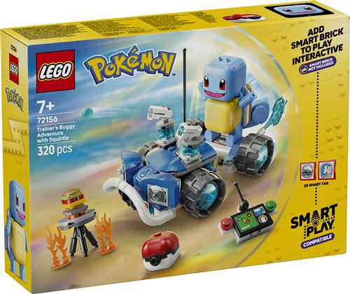 Lego Lego® Pokémon™ 72156 Smart Play™ : L’Aventure De Carapuce avec Le Buggy Du Dresseur