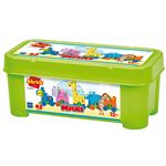 Jeu de construction Ecoiffier Coffret Train du Zoo Les Maxi 42 pièces