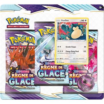 Pack de 3 boosters Pokémon EB06 Modèle aléatoire