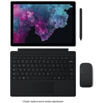 PC Hybride Microsoft Surface Pro 6 12.3" Tactile Intel Core i7 8 Go RAM 256 Go SSD Noire