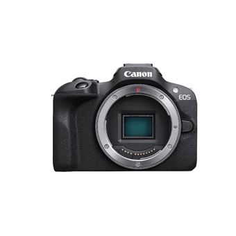 Pack Fnac Appareil photo hybride Canon EOS R100 Noir + RF-S 18-45mm f/4.5-6.3 IS STM + RF-S 55-210mm f/5-7.1 IS STM + 2eme batterie + chargeur
