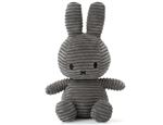 Peluche Miffy lapin velours côtelé 24 cm Gris