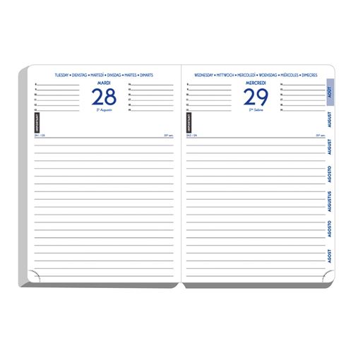 A4 Deux Pages par Jour Bureau Agenda Restaurant 2024 - Disponible En 3  Coloris