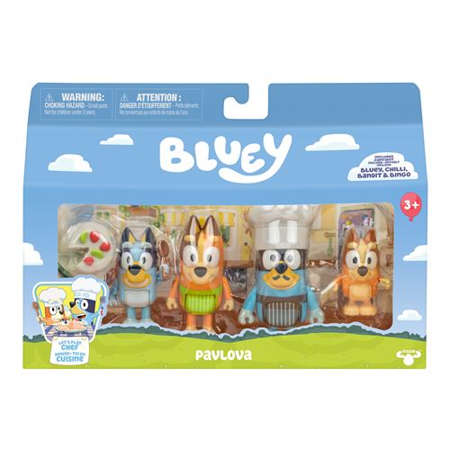 Pack de 4 figurines BLUEY La famille en cuisine - vue 2