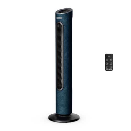 Ventilateur colonne Rowenta Eole Home VU6981 40 W Bleu nuit tissu