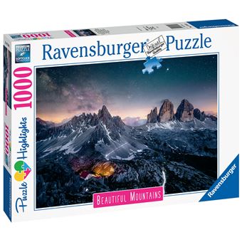 Puzzle Highlights Ravensburger Les Tre Cime di lavaredo Dolomites 1000 pièces