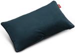 Coussin en velours Fatboy King Bleu pétrole