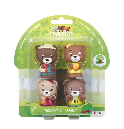 Lot de 4 personnages famille Browny VULLI Les Klorofil Bébé Mixte - vue 2