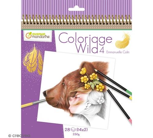 AVENMARD CARNET COLORIAGE WILD 4