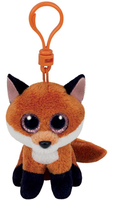 Porte clés peluche Slick le Renard Ty Beanie Boo's Clip