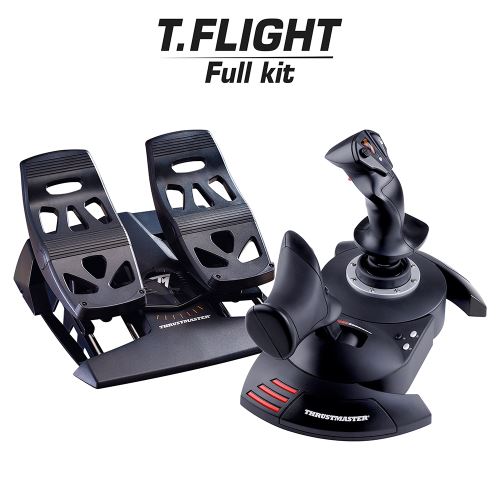 Pack Gaming Thrustmaster Manette haute précision + Palonnier Noir