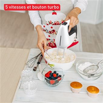 Tefal elektrischer Handmixer Prep Mix+ mit Mixaufsatz und Messbecher HT462138 - 500 W - Weiss - Einkauf & Preis