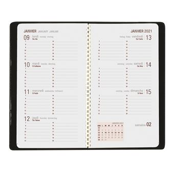 Agenda de poche spiralé Oberthur Biofriendly Modèle aléatoire