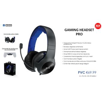 Casque Gaming Hori Air Pro Noir et Bleu