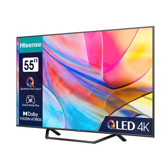 TV QLED Hisense 55A7KQ 139 cm 4K UHD Smart TV Gris