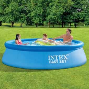 Piscine gonflable Intex - Ronde - Easy Set - 3,05 x 0,76 m - Bleu