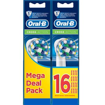 Pack de 16 Brossettes Oral B Cross Action