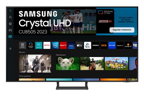 TV Led Samsung Crystal 55Cu8505 140 Cm UHD Smart TV Noir