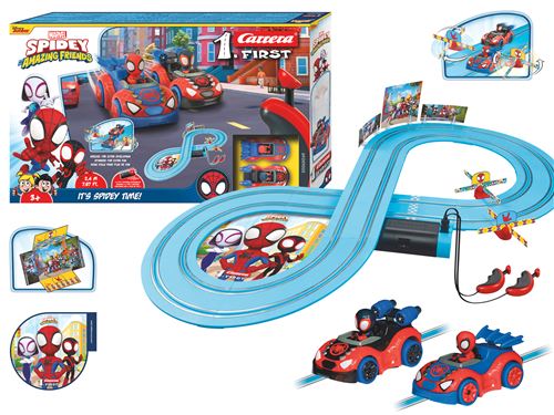 Circuit voiture Helight Carrera First Spidey web Spinner