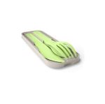 Set de 3 couverts Monbento Pocket Color Vert Apple