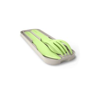 Set de 3 couverts Monbento Pocket Color Vert Apple