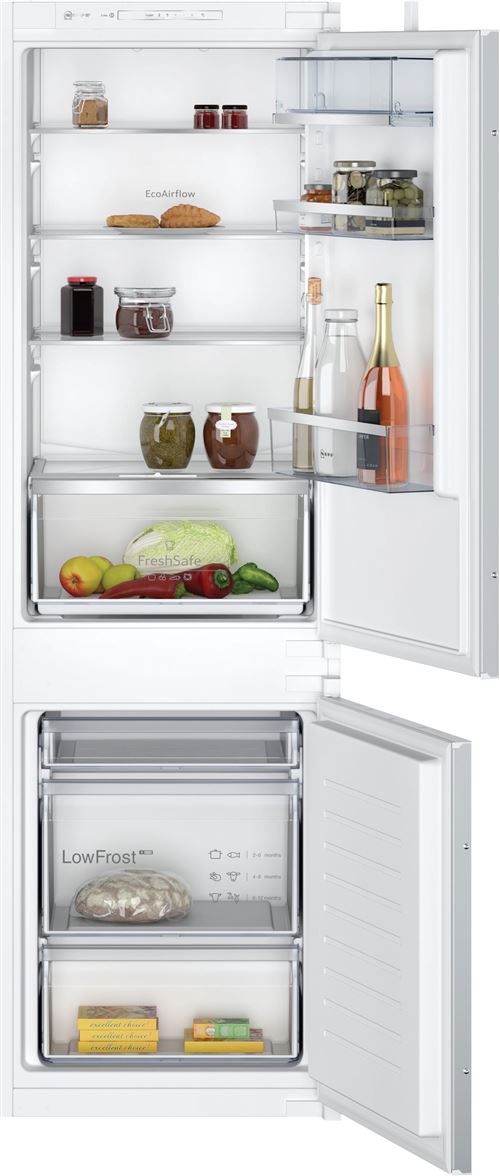réfrigérateur combiné intégrable à glissière 267l - ki5862se0s - Neff