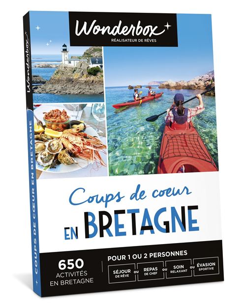 Coffret cadeau Wonderbox Coups de cœur en Bretagne