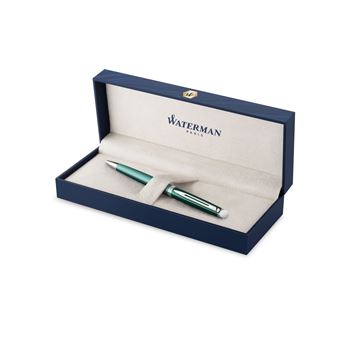 WATERMAN Hemisphere Stylo bille, Château Vert, recharge bleue pointe moyenne, Coffret cadeau