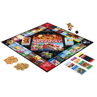 Monopoly Super Mario Bros. Le Film - Jeu De Société Hasbro - 2 à 4 Joueurs - 8-11 Ans - Neuf