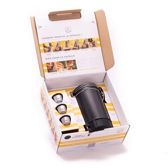 Capsules réutilisables Caps Me 05442 Le coffret Noir Compatible Nespresso