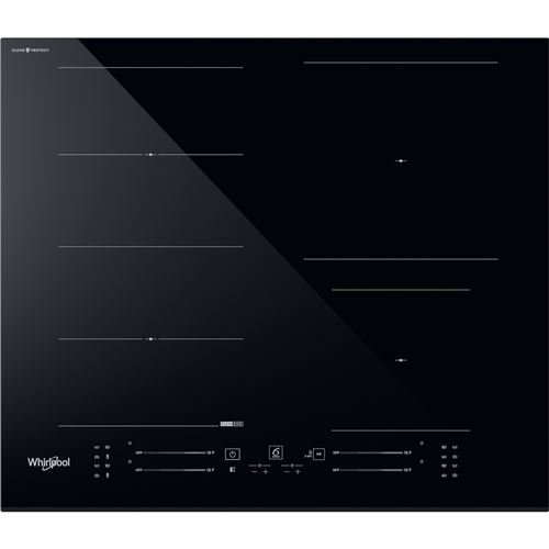 Table Induction, Noir, 60Cm, Cleanprotect, 4 Zones Dont 1 Zone Flexible Flexiside De 4 Inducteurs, Chef Control, 6Eme Sens 4 Fonctions Automatiques Par Zone, Acces Direct Par Slider, 18 Niveaux De Puissance, 4 Minuteurs, Cadre Neutre, Cable Fourni, 7