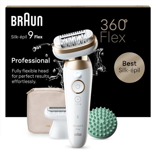 Braun Epilateur Silk Epil 9 Flex 9-071 3D Blanc pour femme - vue 4
