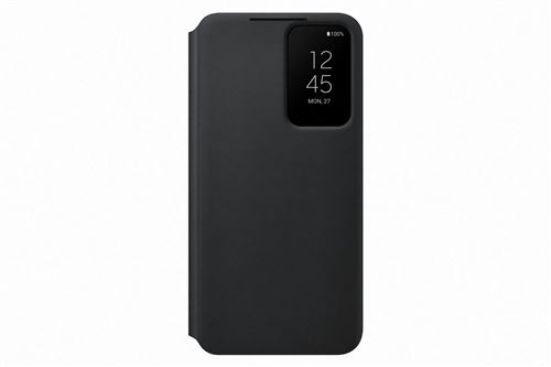 Etui Folio Smart Clear View pour Samsung Galaxy S22 Noir